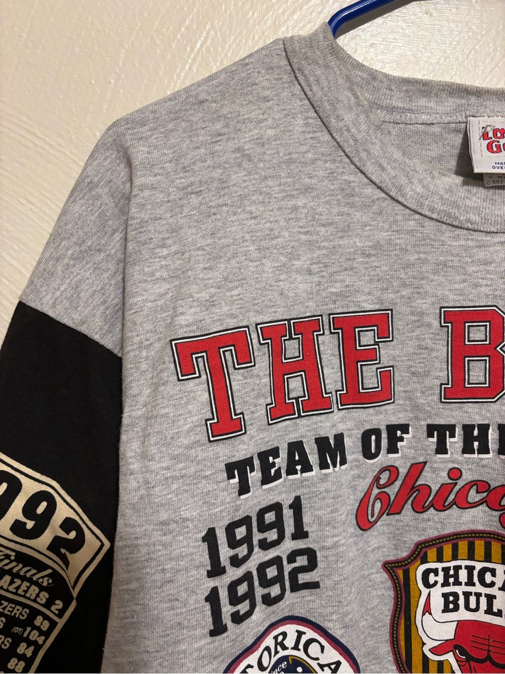 Vintage 1993 Chicago Bulls Long Gone Team Of The Nineties Shirt XL USA - Picture 8 of 10